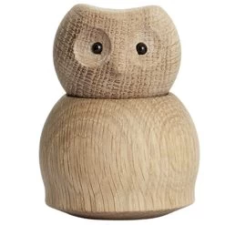 Andersen Eule Holzfigur Eiche, Klein