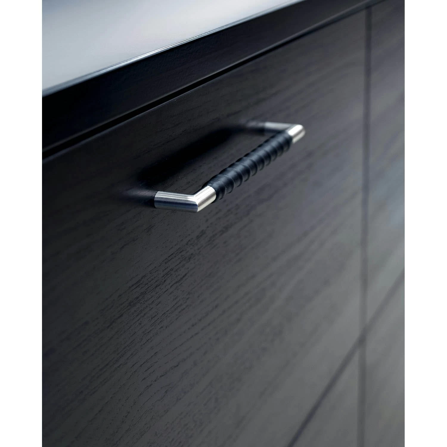 Norma Griff 128 Mm, Edelstahl/Braunes Leder – Bild 2