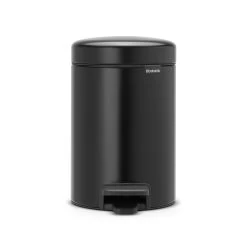 Brabantia New Icon Tretabfalleimer 3L, Matt Black
