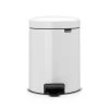 Brabantia New Icon Tretabfalleimer 5L, Weiss