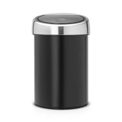 Brabantia Touch Bin Mülleimer 3L, Matt Black