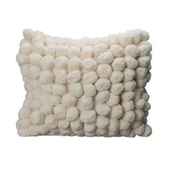 ByOn Pom Pom Kissen 45x45 Cm, Off-White
