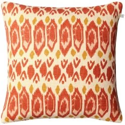 Ikat Bombay Kissenbezug 50x50 Cm, Apricot Orange / Rosa / Spicy Yellow