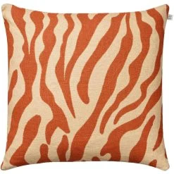 Zebra Kissenbezug 50x50 Cm, Apricot Orange