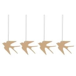 Easter Deco Bird, Cafe Au Lait 4-pack Osterdeko Edelstahl 4-er Set Cafe Au Lait