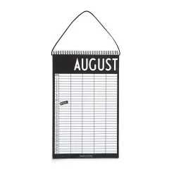 Design Letters Monatsplaner, Schwarz