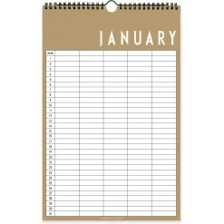 Design Letters Monatsplaner, Beige