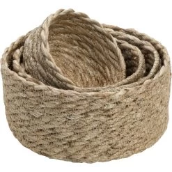 Dixie Elin Mini Twist Körbe 4-er Set, Natural Grey