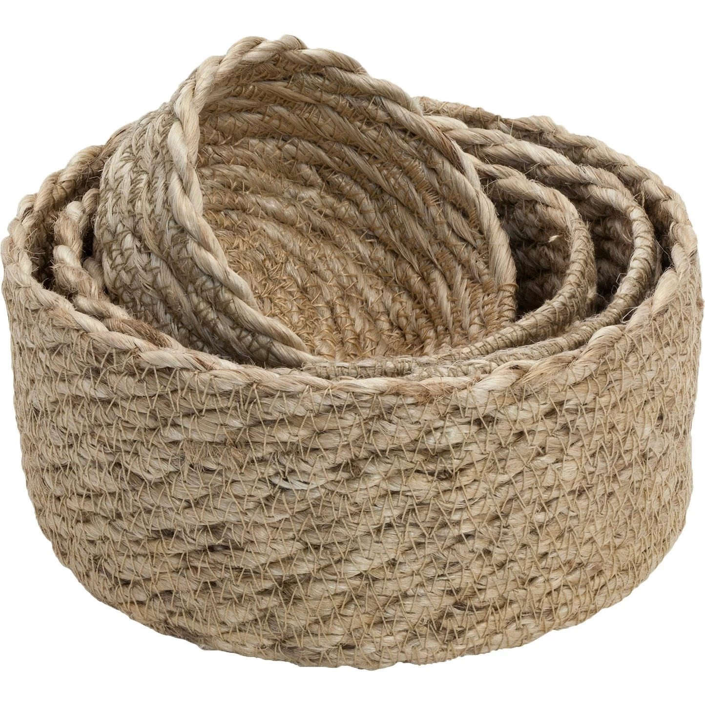 Dixie Elin Mini Twist Körbe 4-er Set, Natural Grey