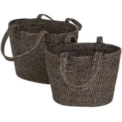 Dixie Ella Taschen 2-er Set, Natur / Schwarz