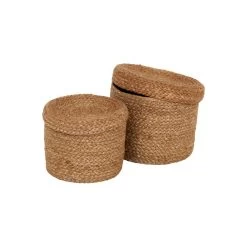 Dixie Jute Körbe 2-er Set, Natur