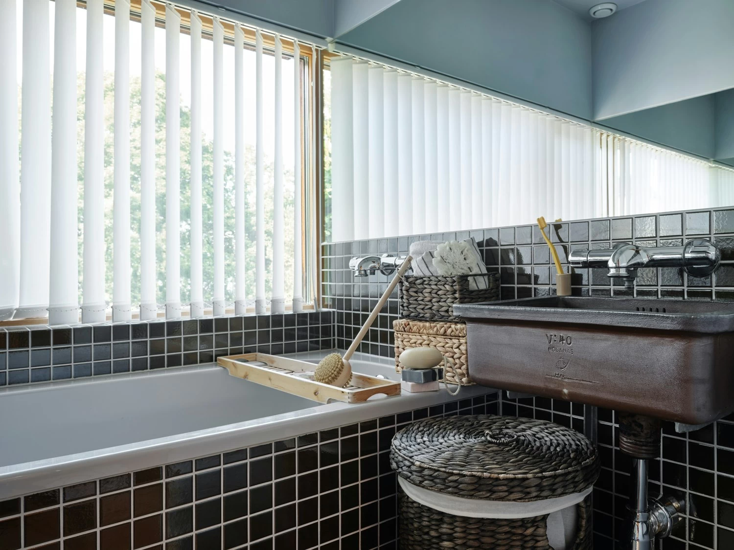 Dixie Water Hyacinth Körbe Braun 3-er Set, L – Bild 2