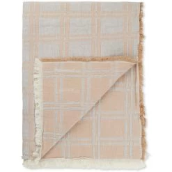 Dahlia Decke 130x180 Cm, Hellgrau