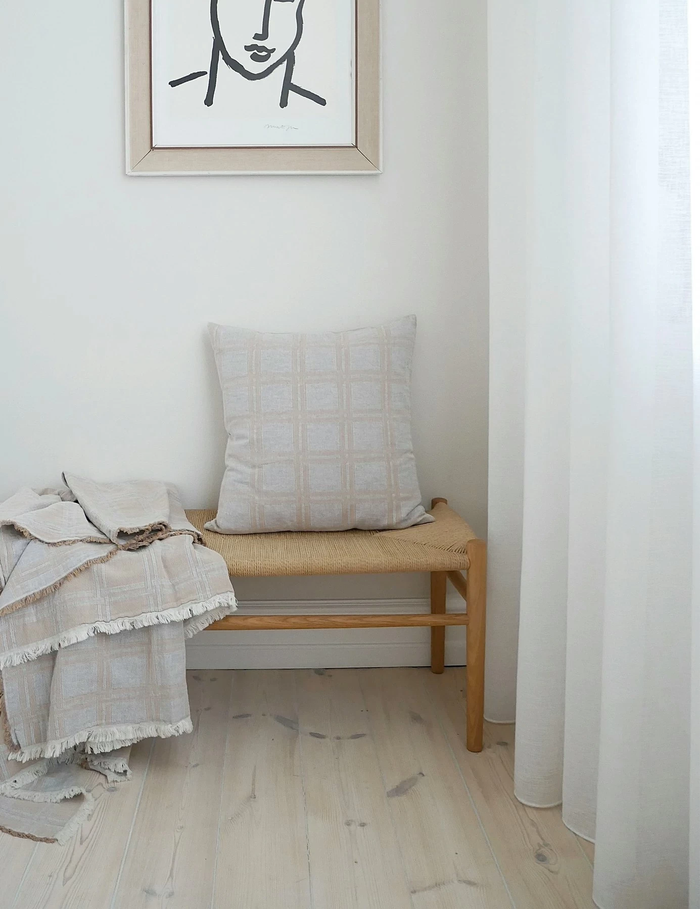 Dahlia Decke 130x180 Cm, Hellgrau – Bild 3