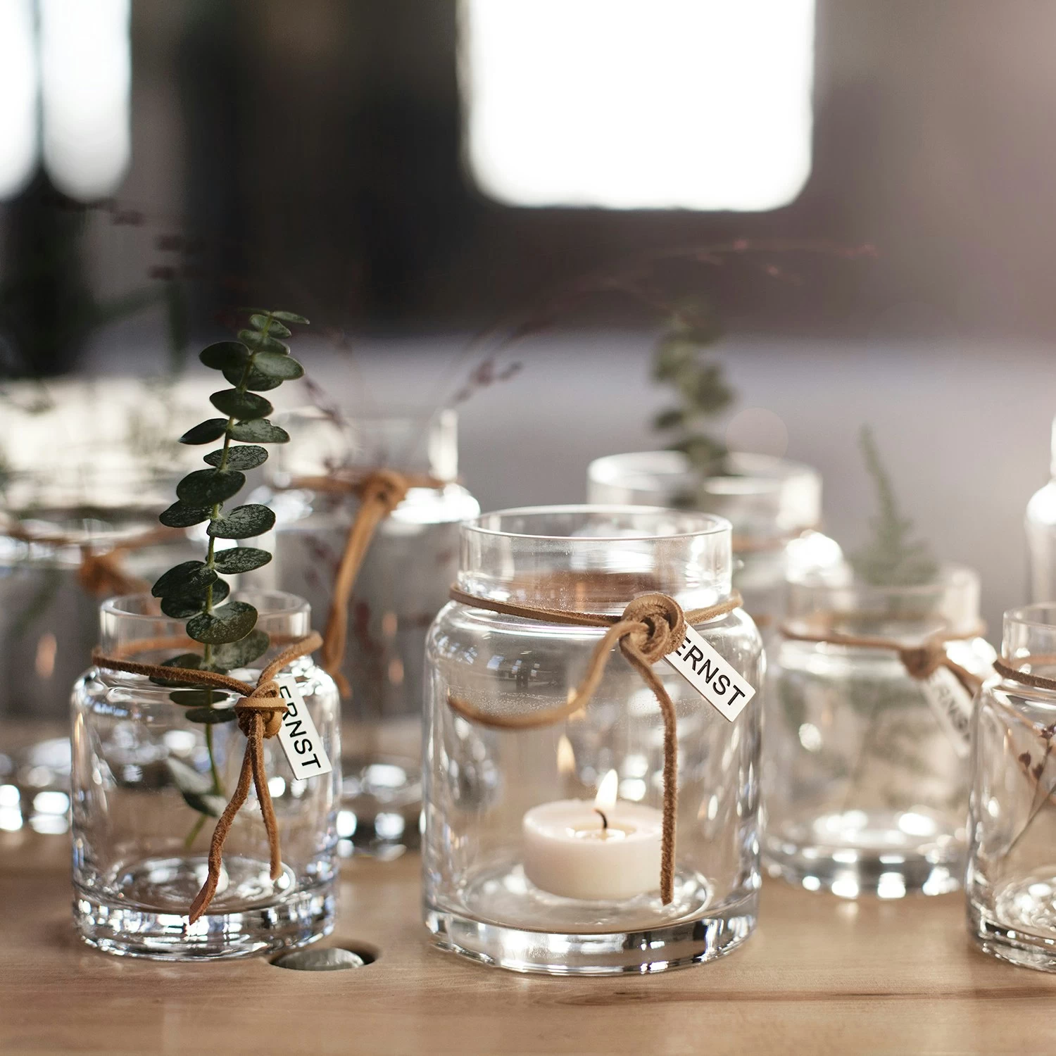 Ernst Kerzenlaterne 5x8cm, Klar – Bild 2