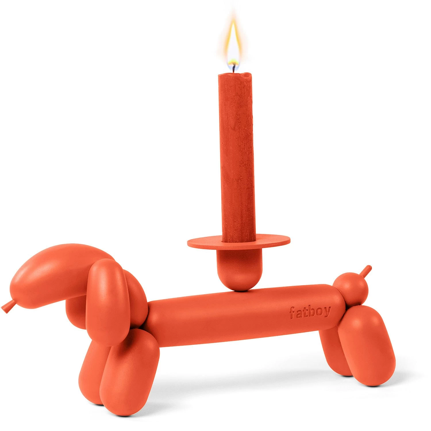 Fatboy Can-Dog Candle Holder, Orange