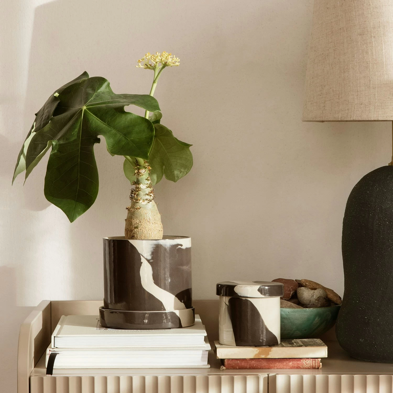 Ferm LIVING Innen-Behälter Sand / Braun Ø14,5 X 14 Cm – Bild 3