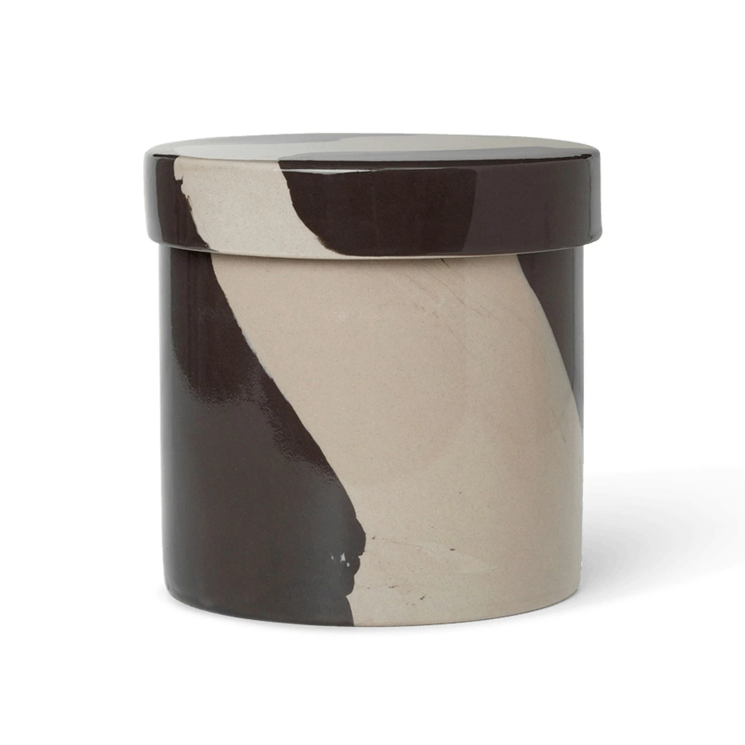 Ferm LIVING Innen-Behälter Sand / Braun Ø14,5 X 14 Cm