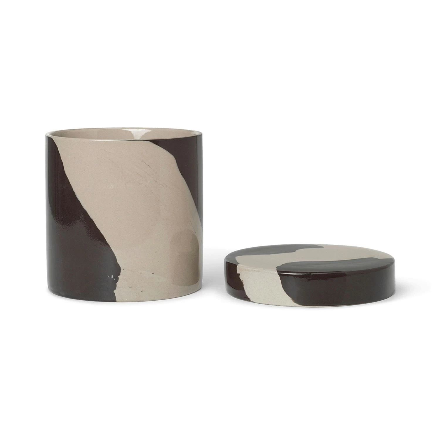 Ferm LIVING Innen-Behälter Sand / Braun Ø14,5 X 14 Cm – Bild 2