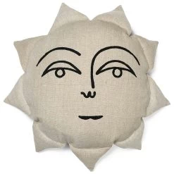 Sun Zierkissen Leinen Ø35 Cm, Natur