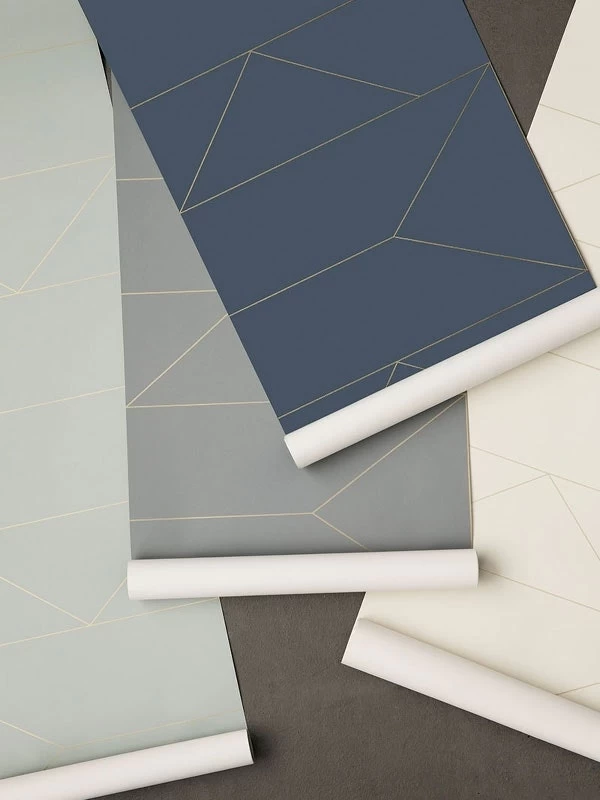 Ferm LIVING Lines Tapete, Dunkelblau – Bild 2