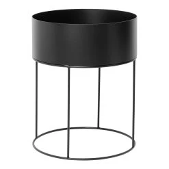 Ferm LIVING Plant Box Round, Schwarz
