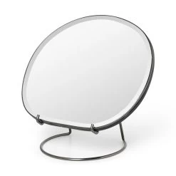 Ferm LIVING Pond Tischspiegel 21x23 Cm, Dunkel Chrom