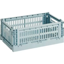 Hay Colour Crate Aufbewahrungsbox S, 17x26,5 Cm, Dusty Blue