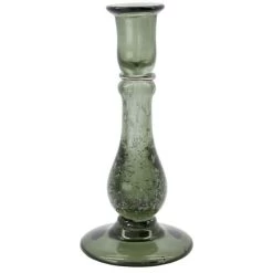 House Doctor Glee Kerzenhalter Glas Grau H22 Cm