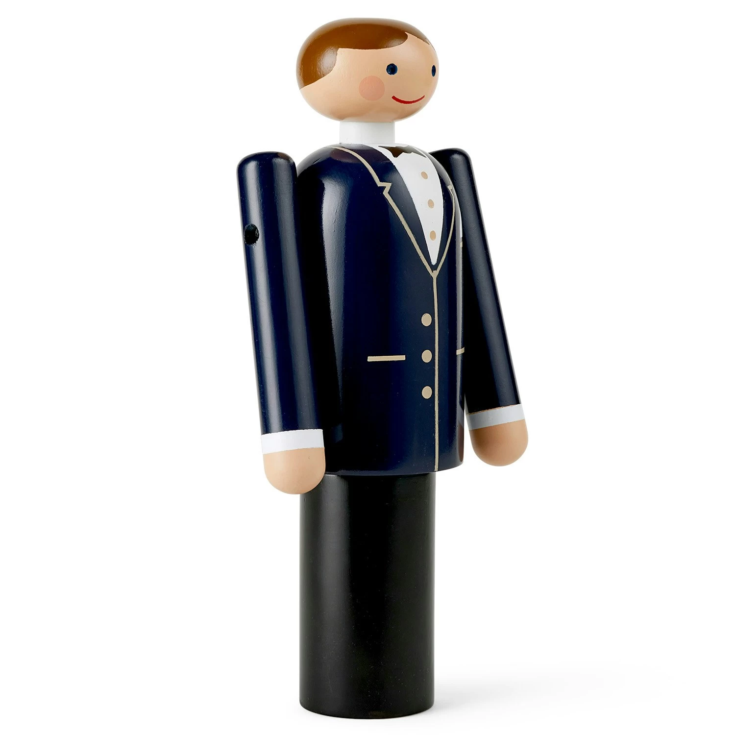 Kay Bojesen Groom Holzfigur, Schwarz/Schwarz / Weiß – Bild 2
