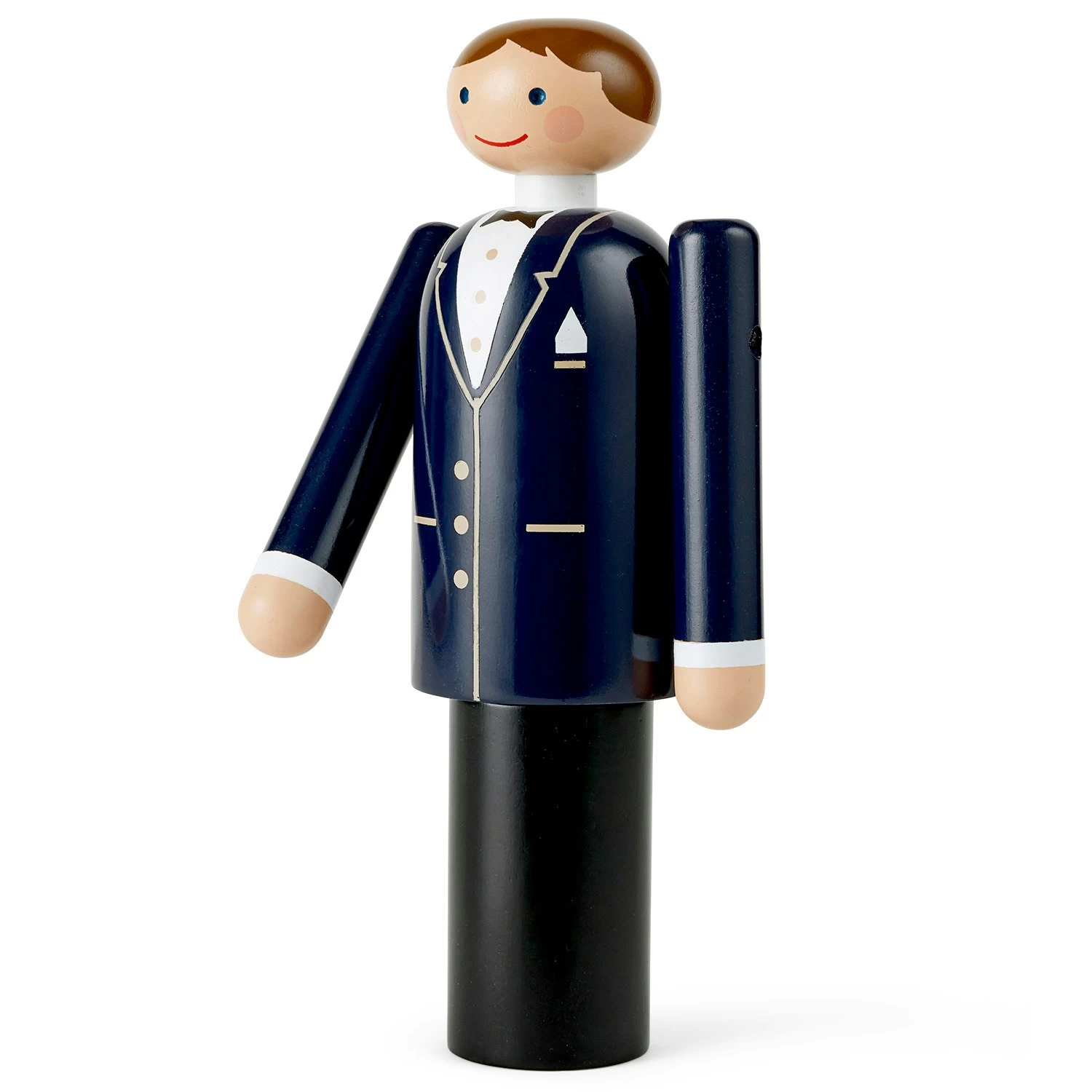 Kay Bojesen Groom Holzfigur, Schwarz/Schwarz / Weiß – Bild 5