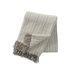 Klippan Yllefabrik Björk Plaid 130x200cm, Natur