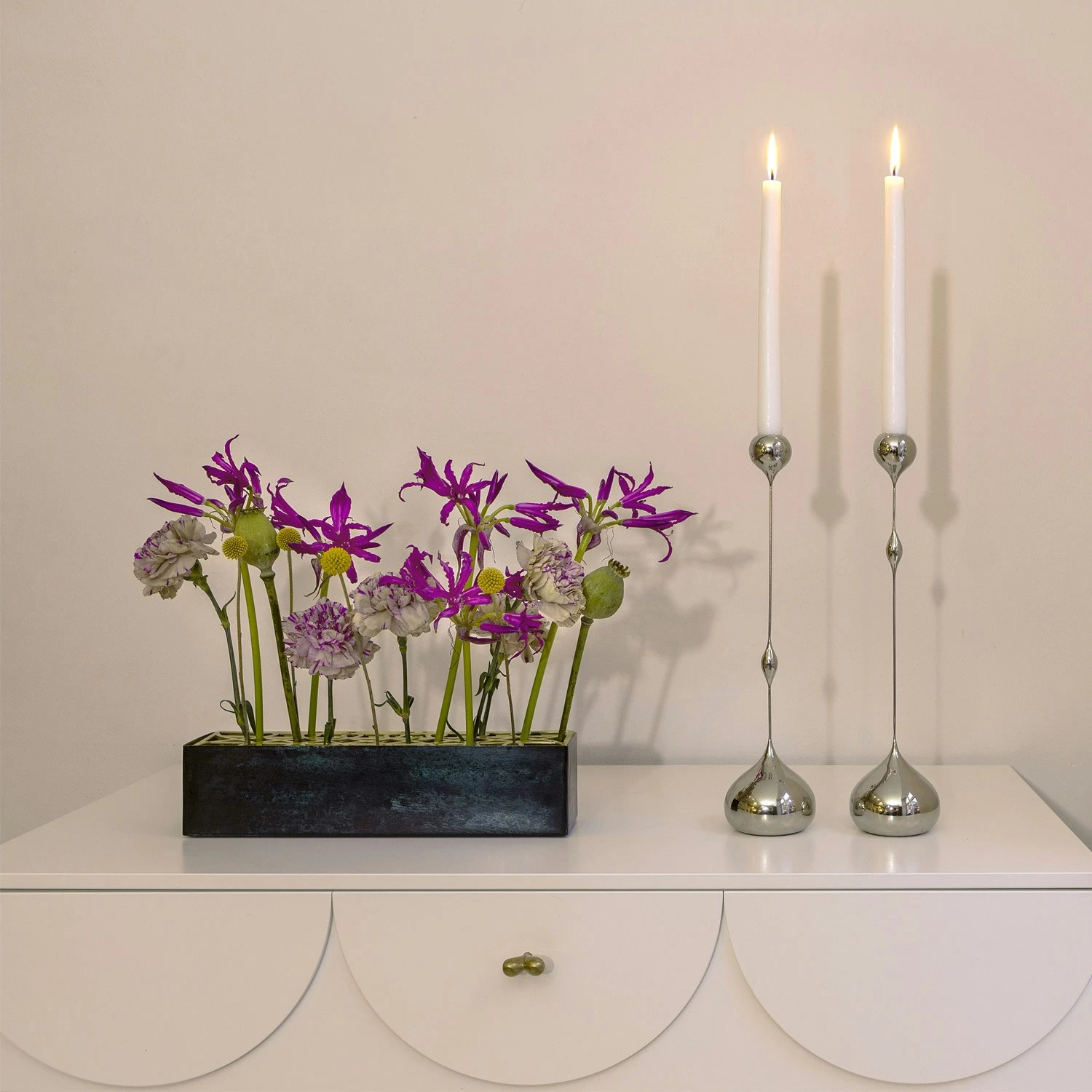 Klong Tender Candlestick Low, Nickel – Bild 3