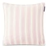 Lexington All Over Striped Kissenbezug, 50x50 Cm, Rosa
