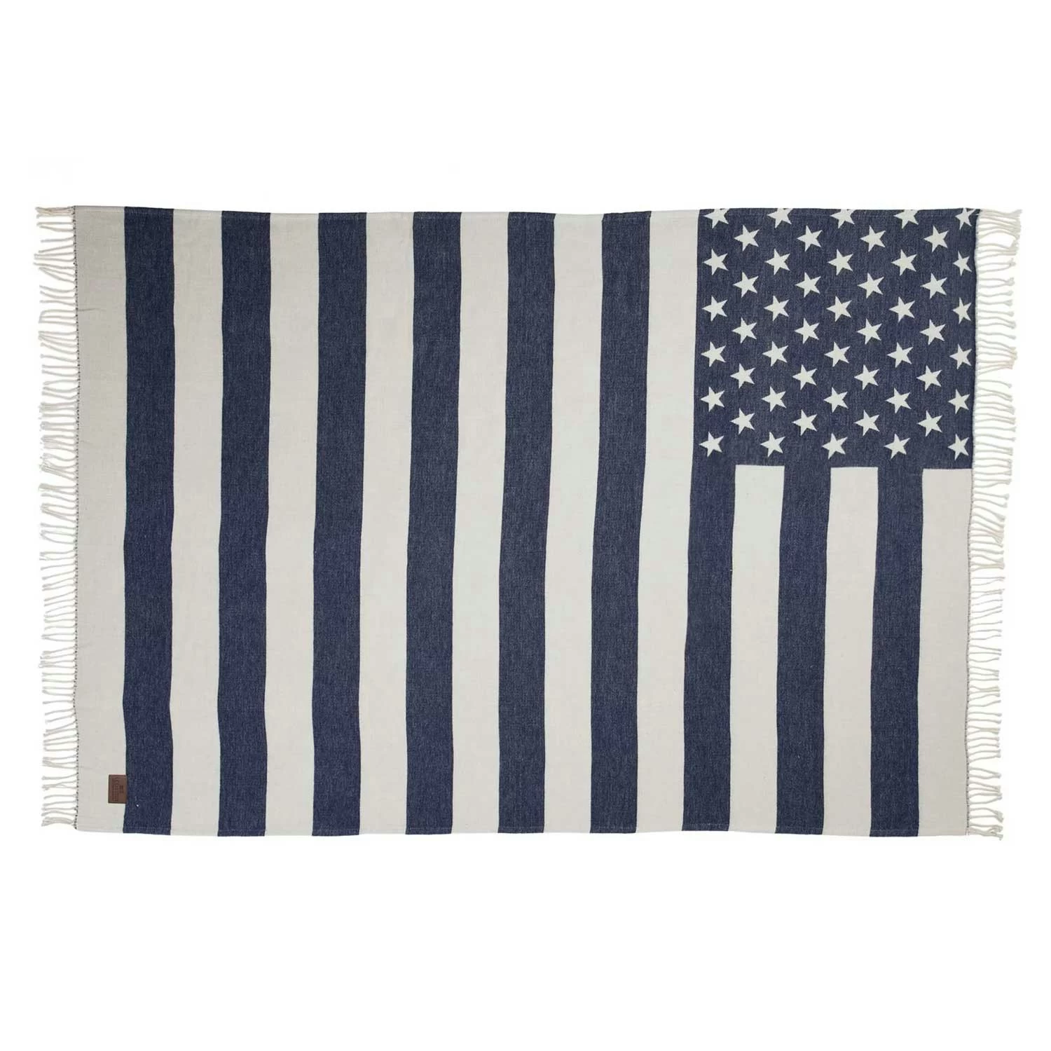 Lexington Flag Bettüberwurf 130 X 170 Cm, Weiß/Marineblau – Bild 2
