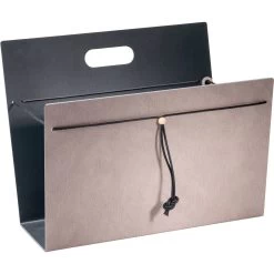 LIND DNA Zeitungsständer L: 38 Cm, Bull Warm Grey / Alu Anthrazit