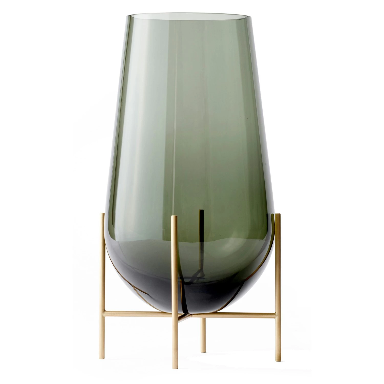 Menu Échasse Vase M, Smoked/ Brass