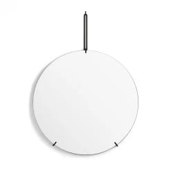 Moebe Wandspiegel Ø70, Schwarz