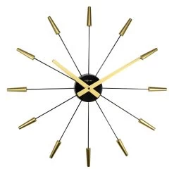 NeXtime Plug Inn Wanduhr Ø59cm, Gold