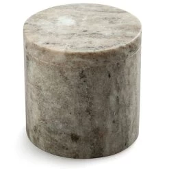 Marblelous Dose Mit Deckel Marmor Ø10 Cm, Braun