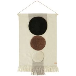 OYOY Maru Wanddekoration 60x103 Cm, Braun/Off-white