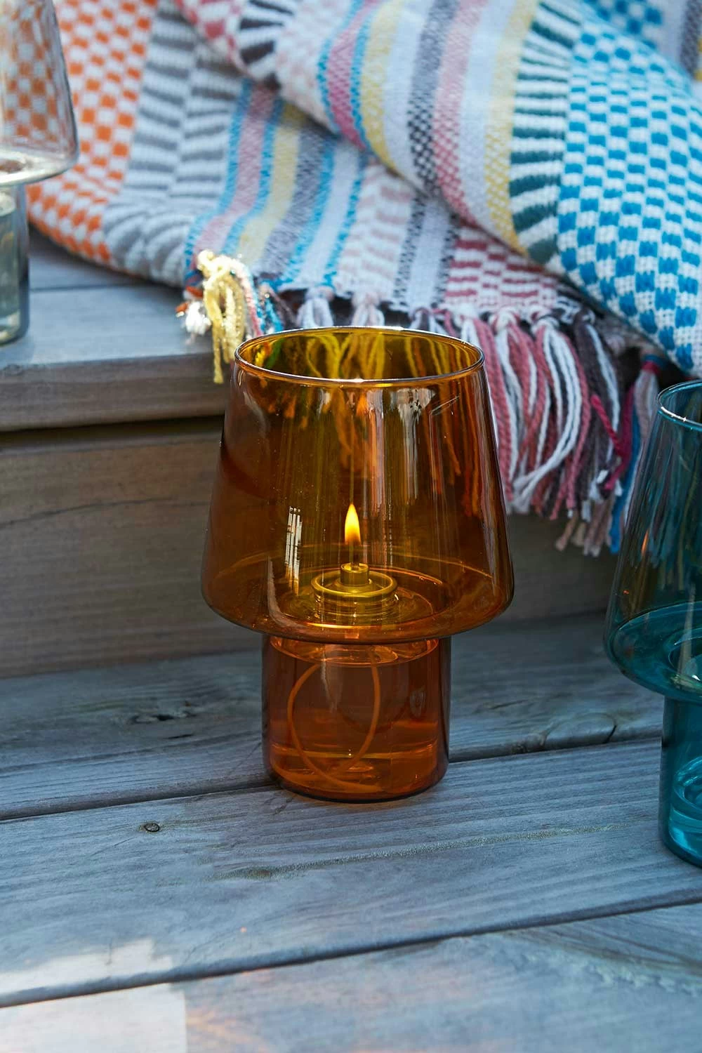 RIG TIG Viva Hurricane Öllampe, Bernsteingelb – Bild 2