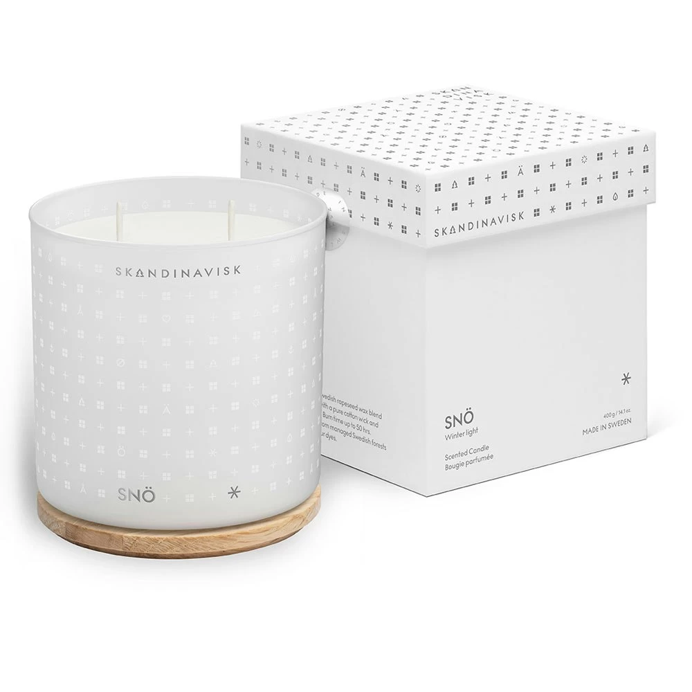 Skandinavisk SNÖ Duftkerze Mit Deckel 400 G – Bild 3