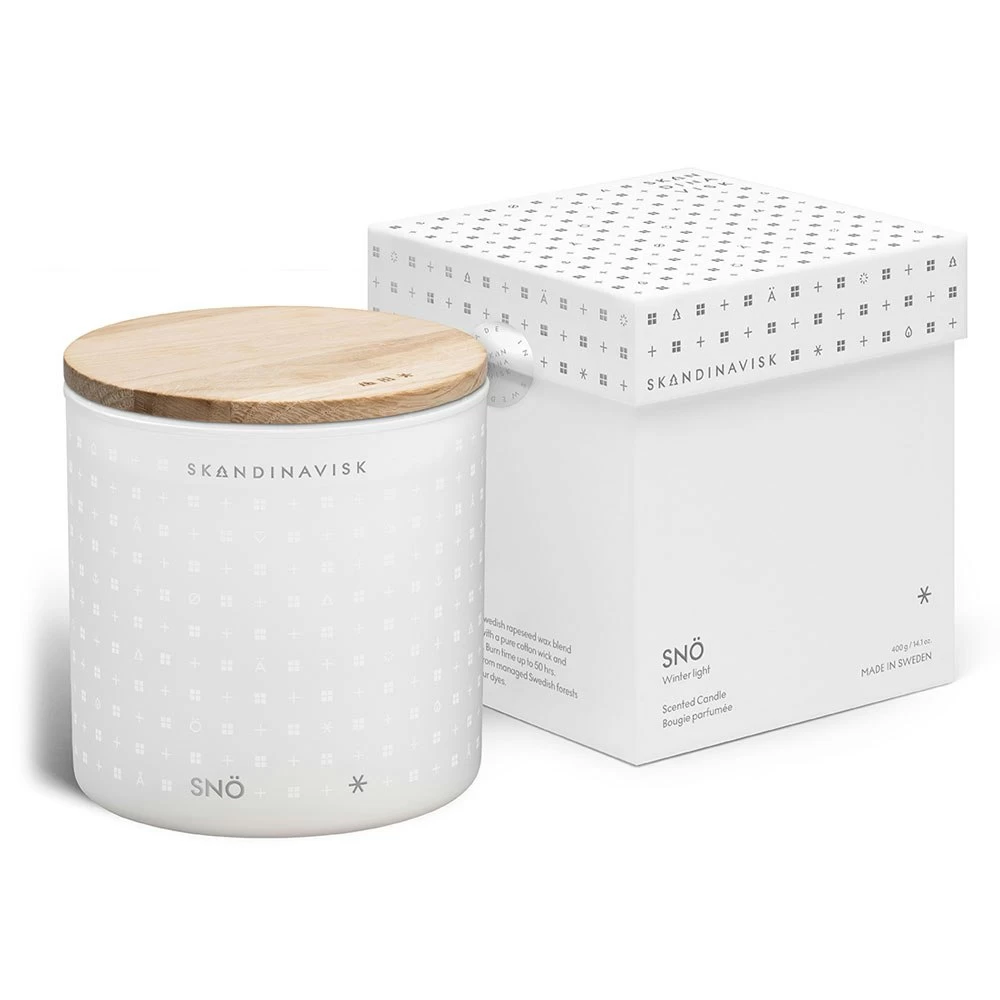 Skandinavisk SNÖ Duftkerze Mit Deckel 400 G – Bild 4