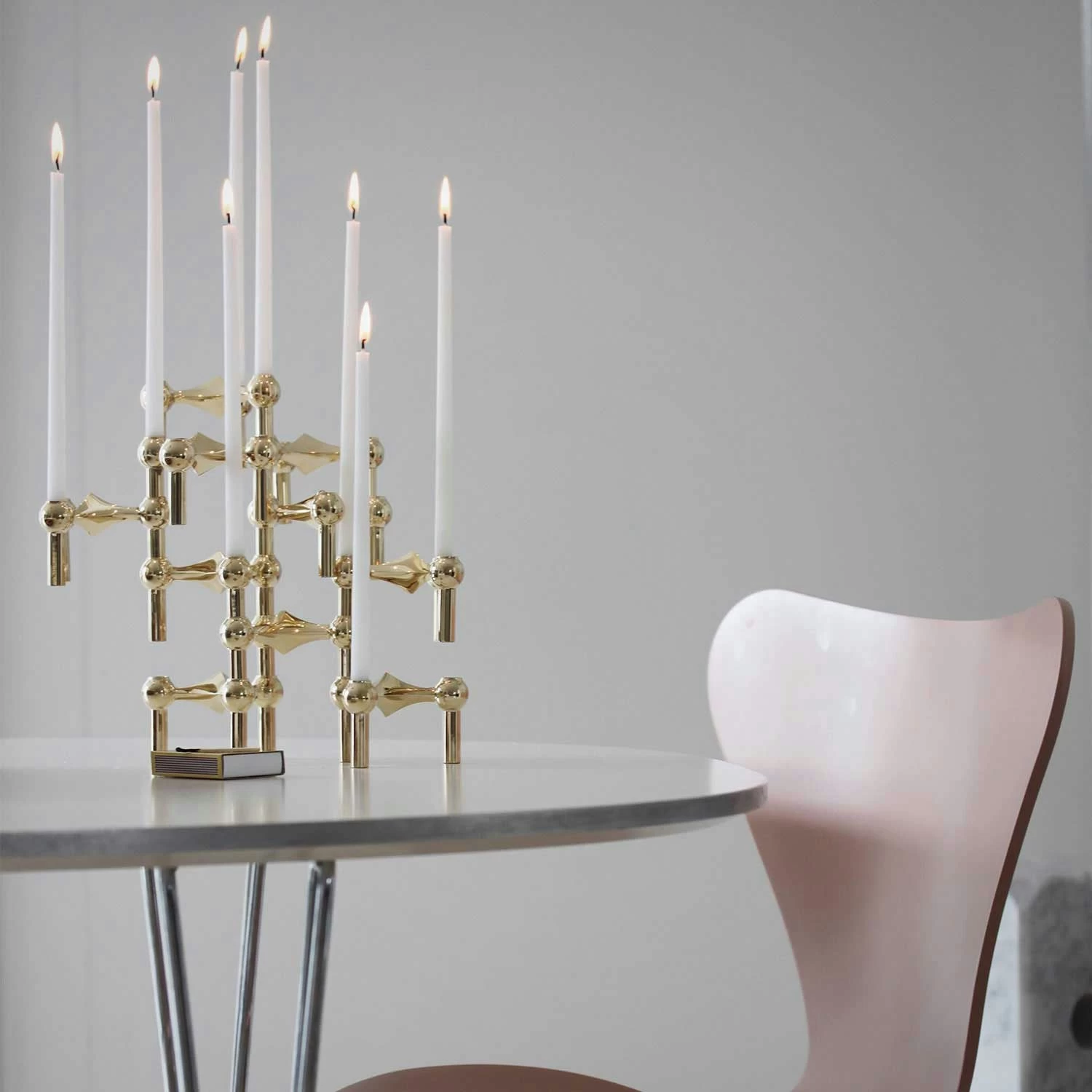 Nagel Kerzen 12er-Pack, Beige – Bild 3