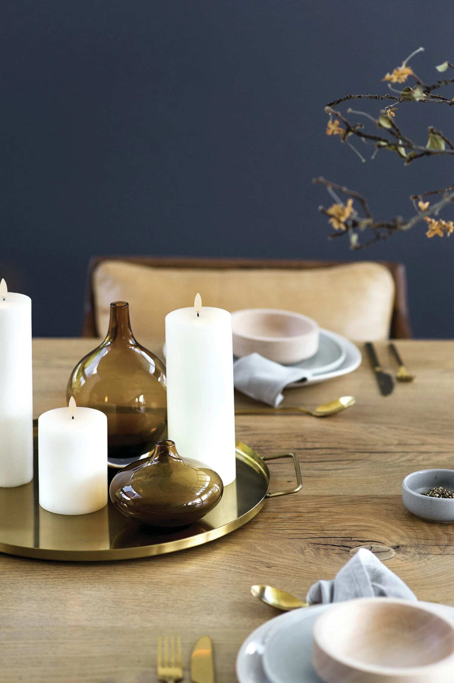 LED Stumpenkerze Nordic White, 10,1x15,2 Cm – Bild 2