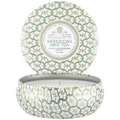 Voluspa Maison 3-wick Tin Duftkerze, Moroccan Mint Tea